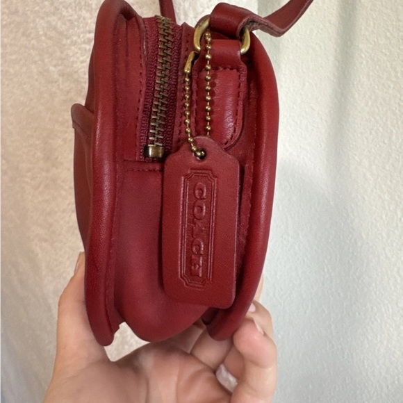 Vintage Coach Chester Canteen Red Crossbody Bag 9982 - Picture 3 of 9